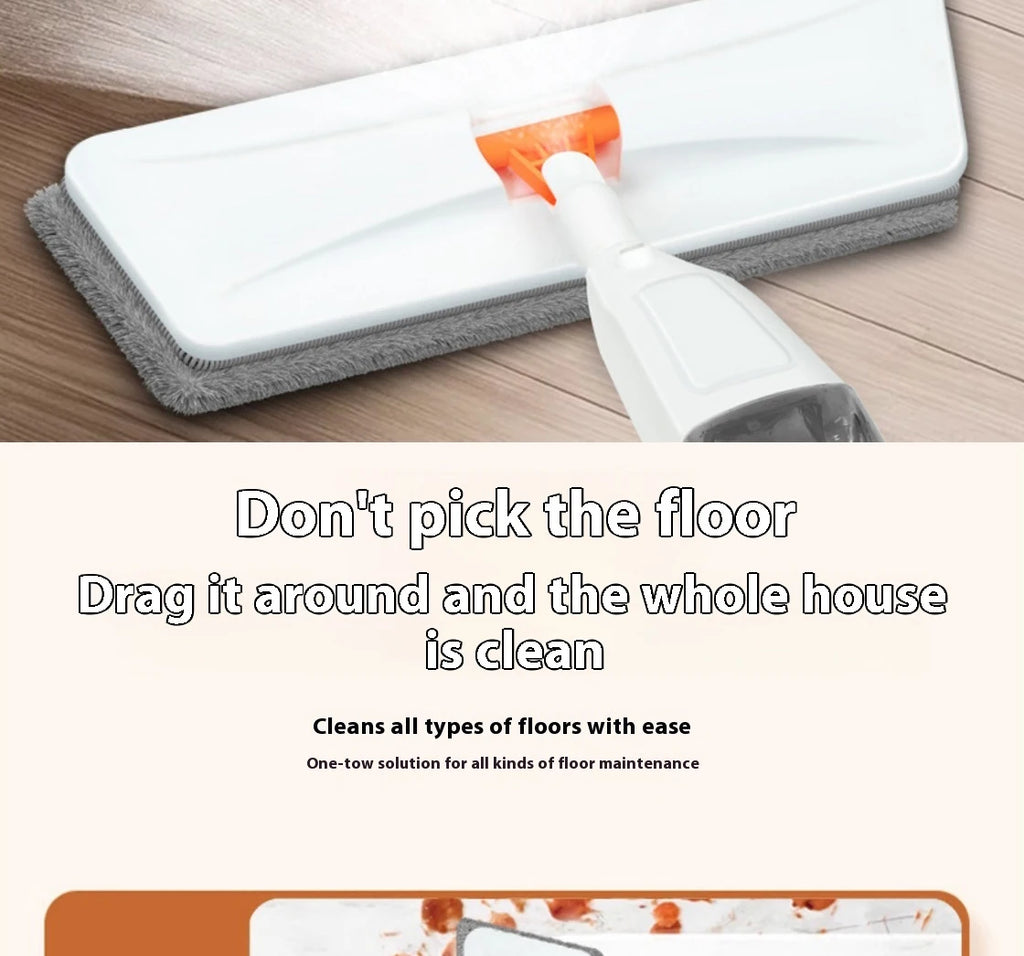 Mop Spray 360°: Limpeza Prática com Borrifador Integrado