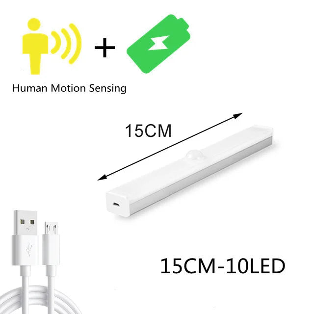 Luminária LED Inteligente com Sensor de Movimento (Magnética e Recarregável)
