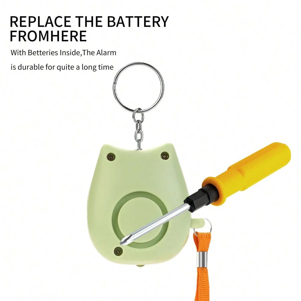 Alarme Pessoal de Segurança 130dB com Luz LED Estroboscópica