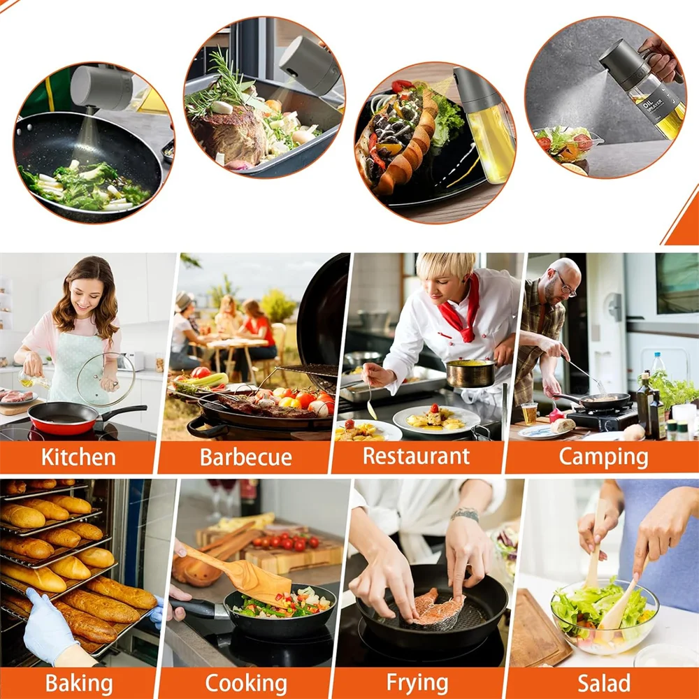 Spray de Óleo para Cozinhar 250ml (Vidro)