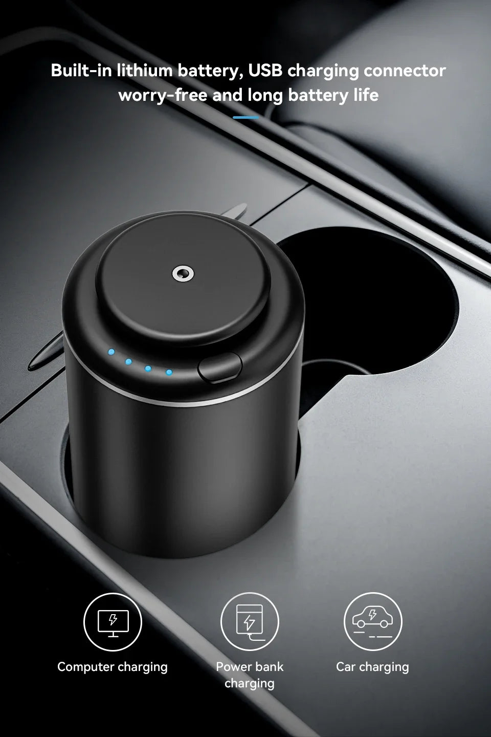 Mini Aromatizador USB para Carro e Ambientes Internos