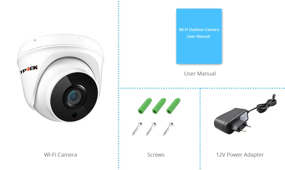 Câmera de Segurança IP Wifi 1080p com Visão Noturna