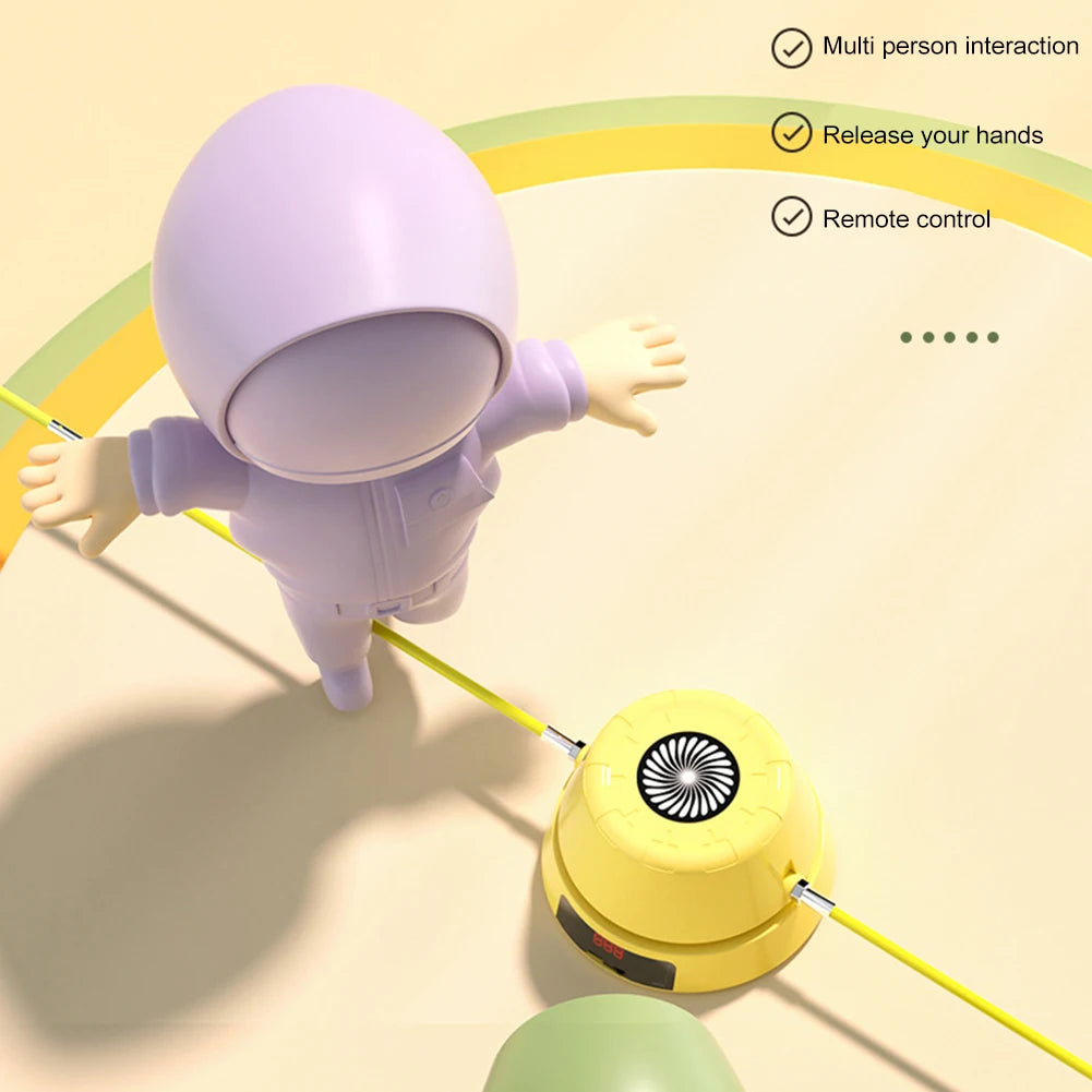 Máquina de Pular Corda Elétrica Automática com Controle Remoto