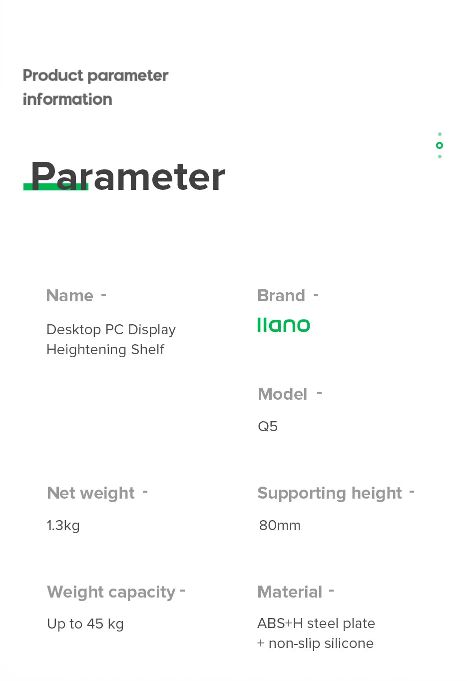 Suporte Ergonômico para Monitor e Notebook (Base de Mesa)