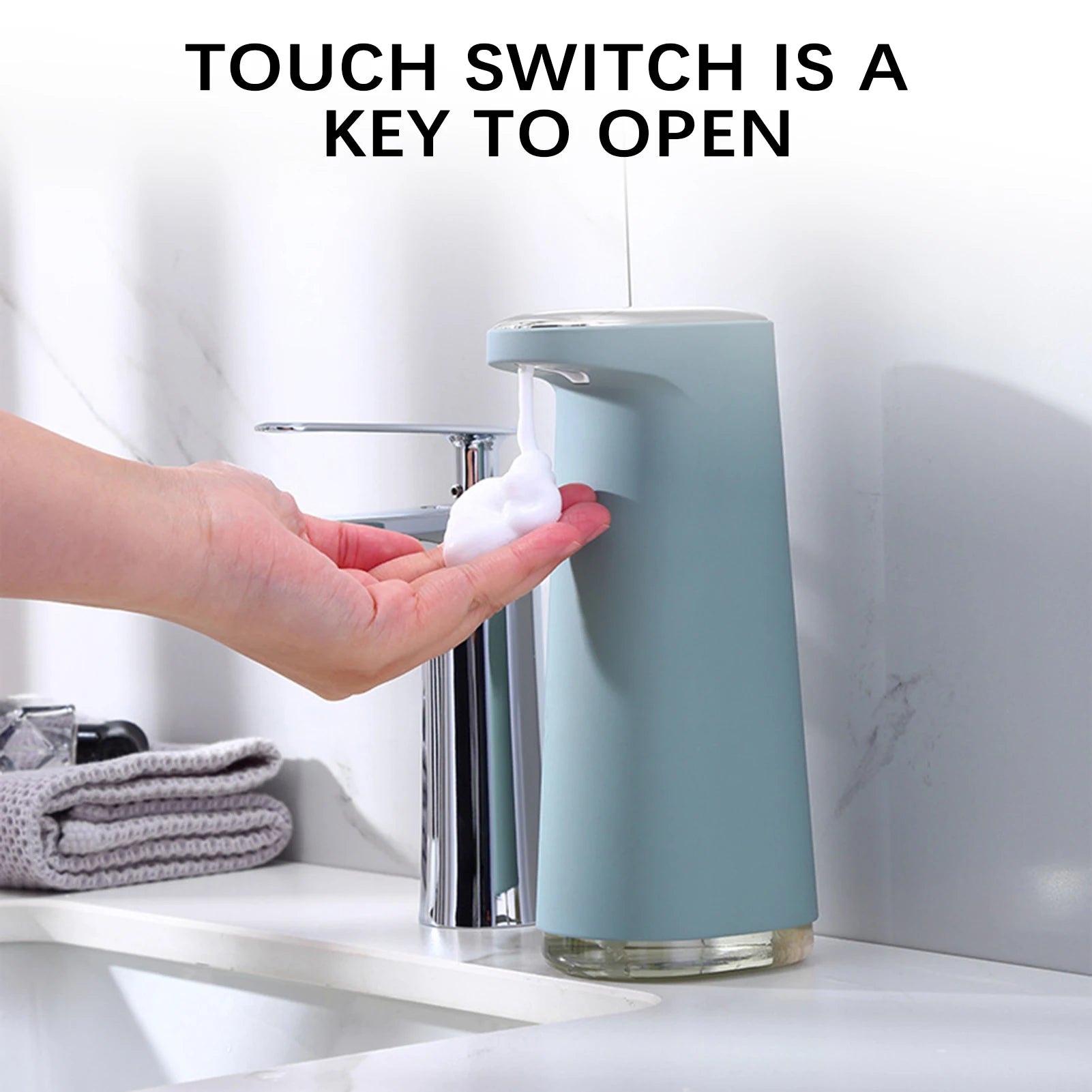 Dispenser Automático de Espuma, Gel ou Spray com Sensor 450ml