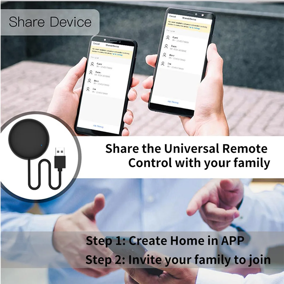 Controle Remoto Universal Inteligente Tuya Wifi IR (Compatível com Alexa)