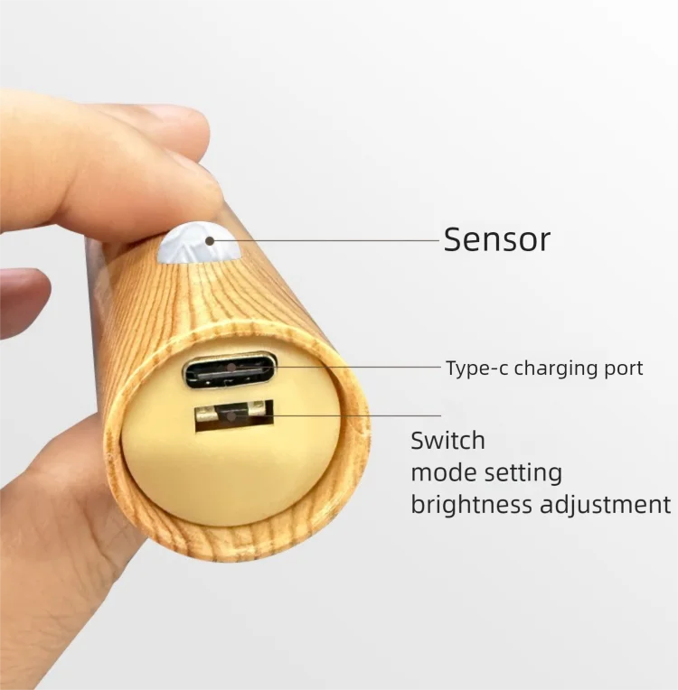Luminária Noturna com Sensor de Movimento e Base Magnética