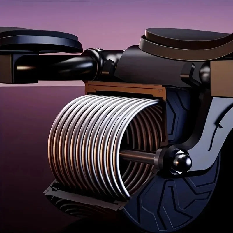 Roda Abdominal Dupla com Suporte para Celular (Exercício em Casa)