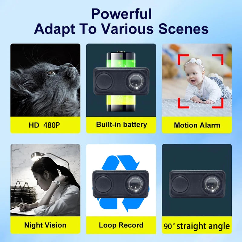 Mini Câmera de Segurança Wifi Ultra HD à Prova d'Água (IP66)