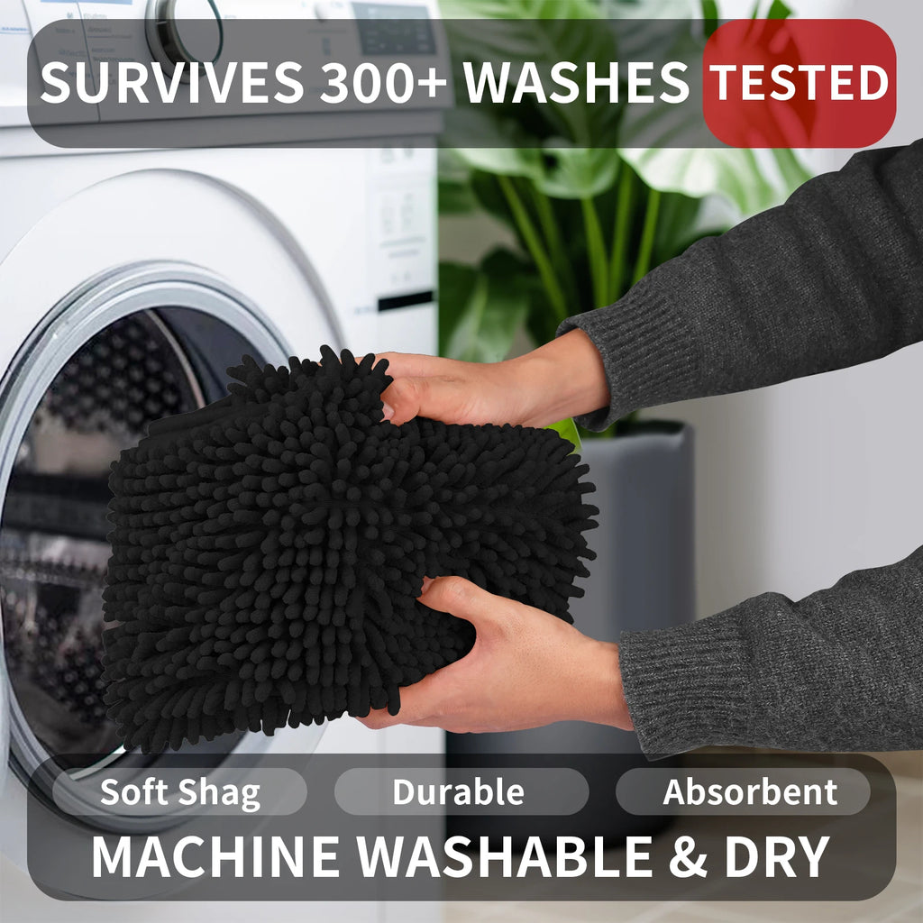 Kit 2 Tapetes Banheiro Microfibra Super Macio (Alta Absorção)