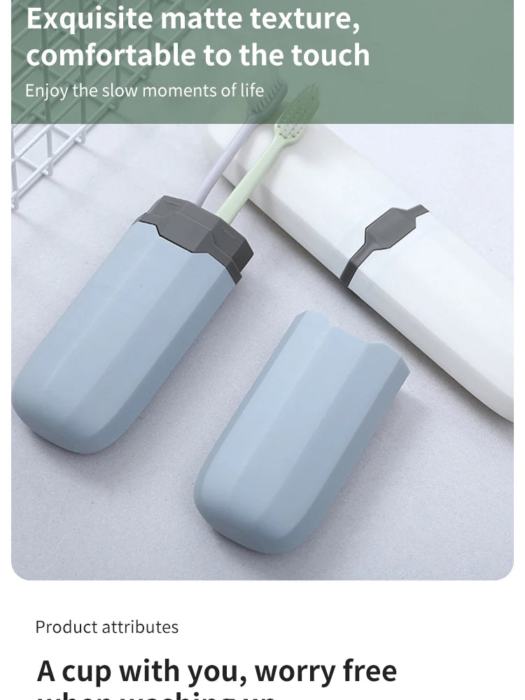 Estojo Porta Escova de Dente Portátil para Viagem (Kit com 1 ou 4)