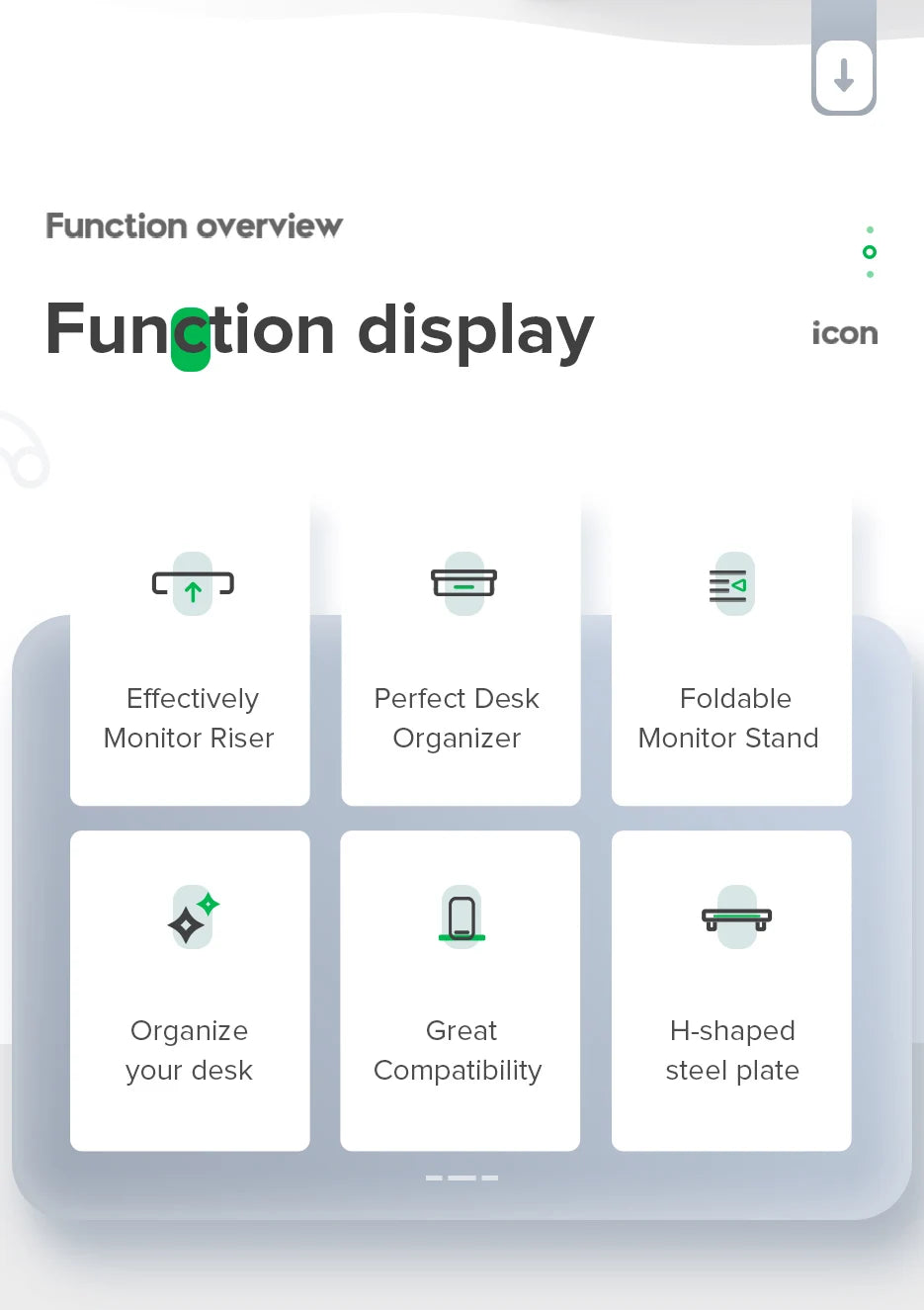 Suporte Ergonômico para Monitor e Notebook (Base de Mesa)