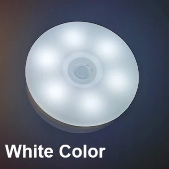 Mini Luz Noturna LED com Sensor de Movimento (Recarregável USB-C)