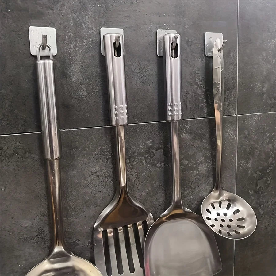 Kit Ganchos Adesivos em Aço Inox de Alta Fixação