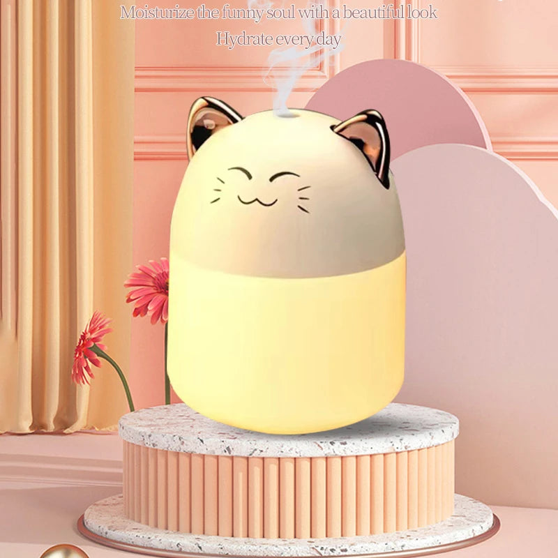 Mini Umidificador de Ar Silencioso para Quarto e Escritório