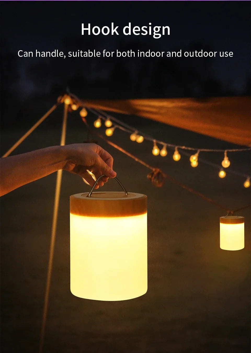 Luminária de Mesa LED RGB com Controle Remoto ou Toque (7 ou 13 Cores)