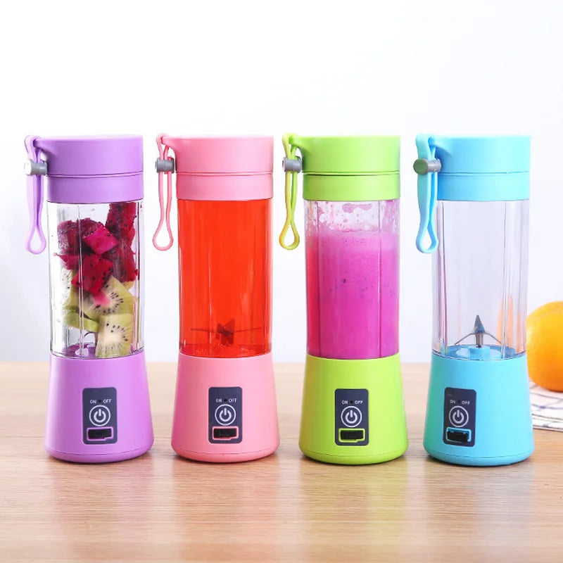 Copo Liquidificador Elétrico USB para Smoothies e Sucos (6 Lâminas)