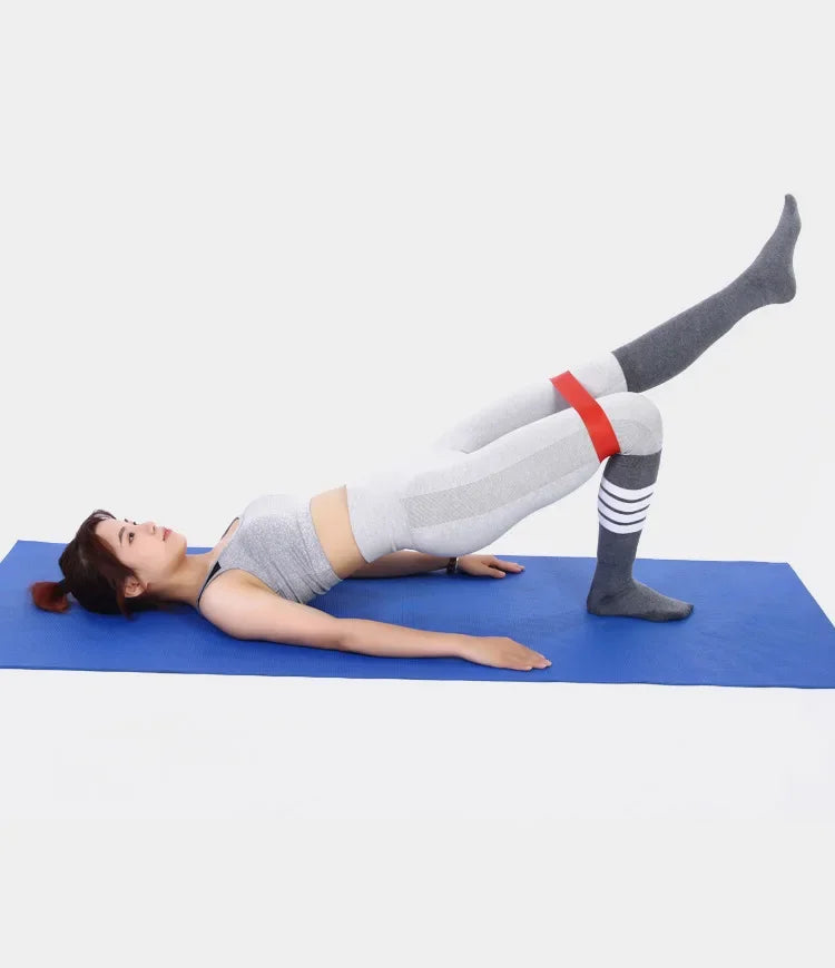 Kit 2 Faixas Elásticas Mini Band para Treino Funcional