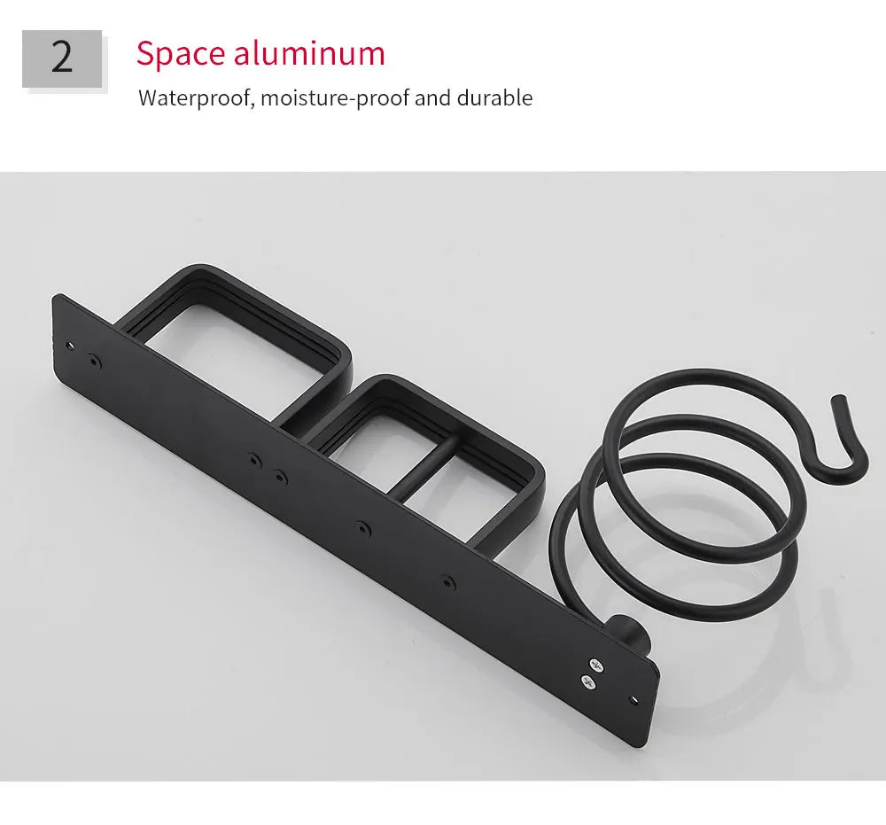 Prateleira de Canto em Alumínio para Acessórios de Banheiro FALANGSHI