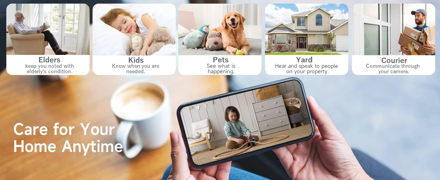 Câmera de Segurança Externa Wifi à Prova d'Água (IP66) com Bateria de 5200mAh