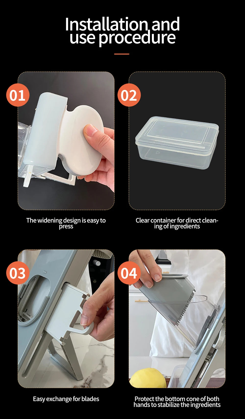 Fatiador Multifuncional: Cortador, Ralador e Picador (Aço Inox)