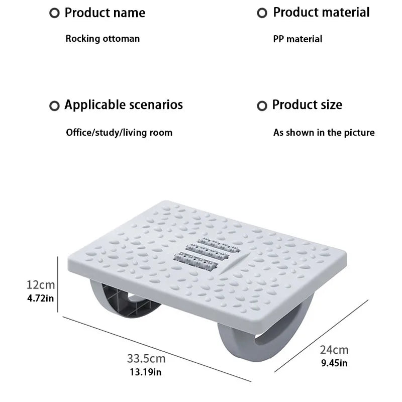 Suporte Ergonômico com Balanço e Rolos Massageadores para Pés