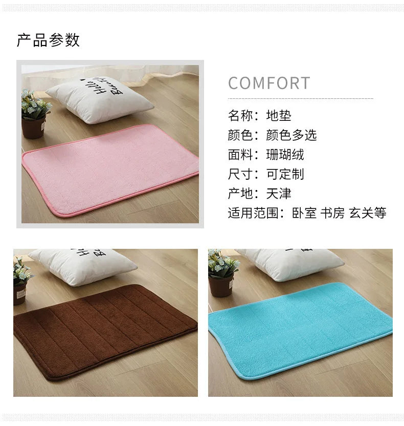 Tapete de Banheiro Macio Espuma de Memória (Alta Absorção)