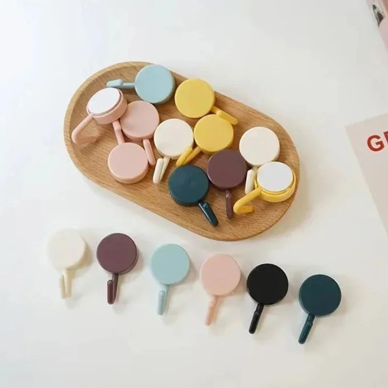 Kit com 5 Ganchos Autocolantes Multiuso (Sem Furos)