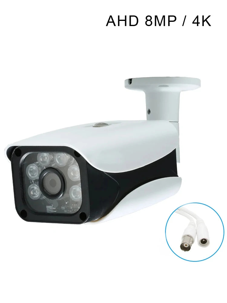 Câmera de Segurança Analógica Externa com Visão Noturna 40m para DVR (4K/1080p)