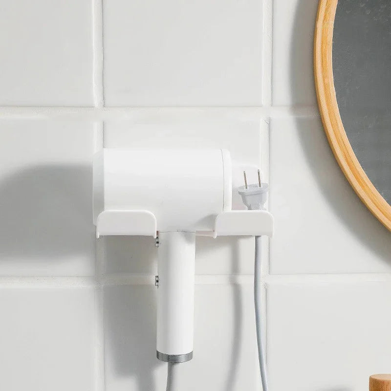 Suporte de Canto para Secador e Chapinha Adesivo (Prateleira de Parede)