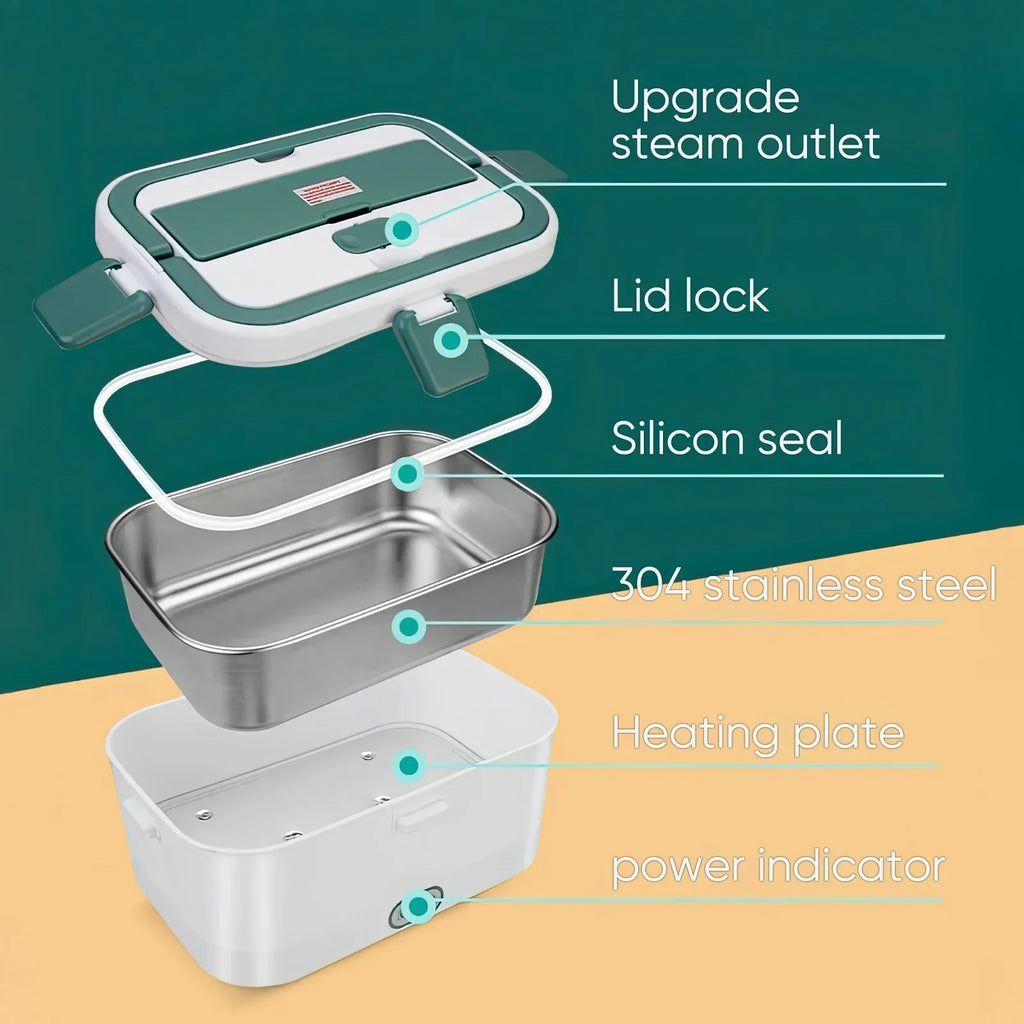 Marmita Elétrica 3 em 1 (1.8L): Aço Inox e Aquecimento Rápido