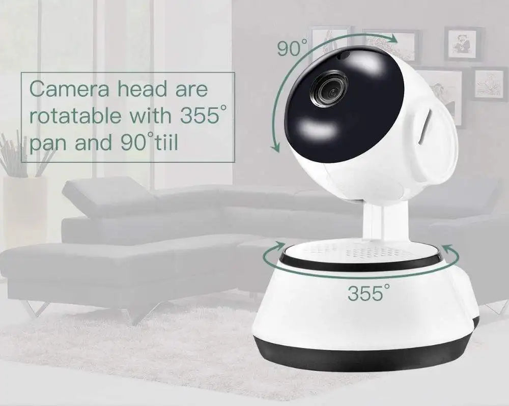 Câmera de Segurança Wifi V380 Pro com Rastreamento Automático (Cartão SD 64GB ou 128GB)