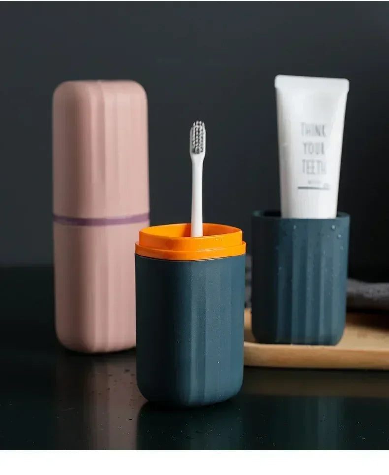 Estojo Porta Escova de Dente Portátil para Viagem e Negócios
