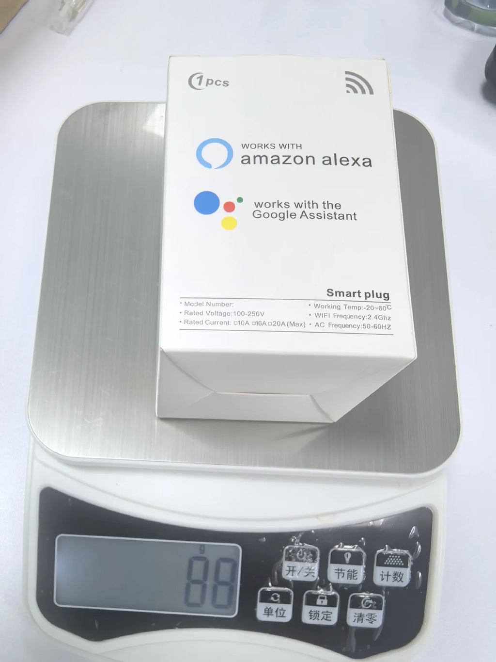 Tomada Inteligente Wifi com Controle Remoto via App e Comando de Voz (Tuya)