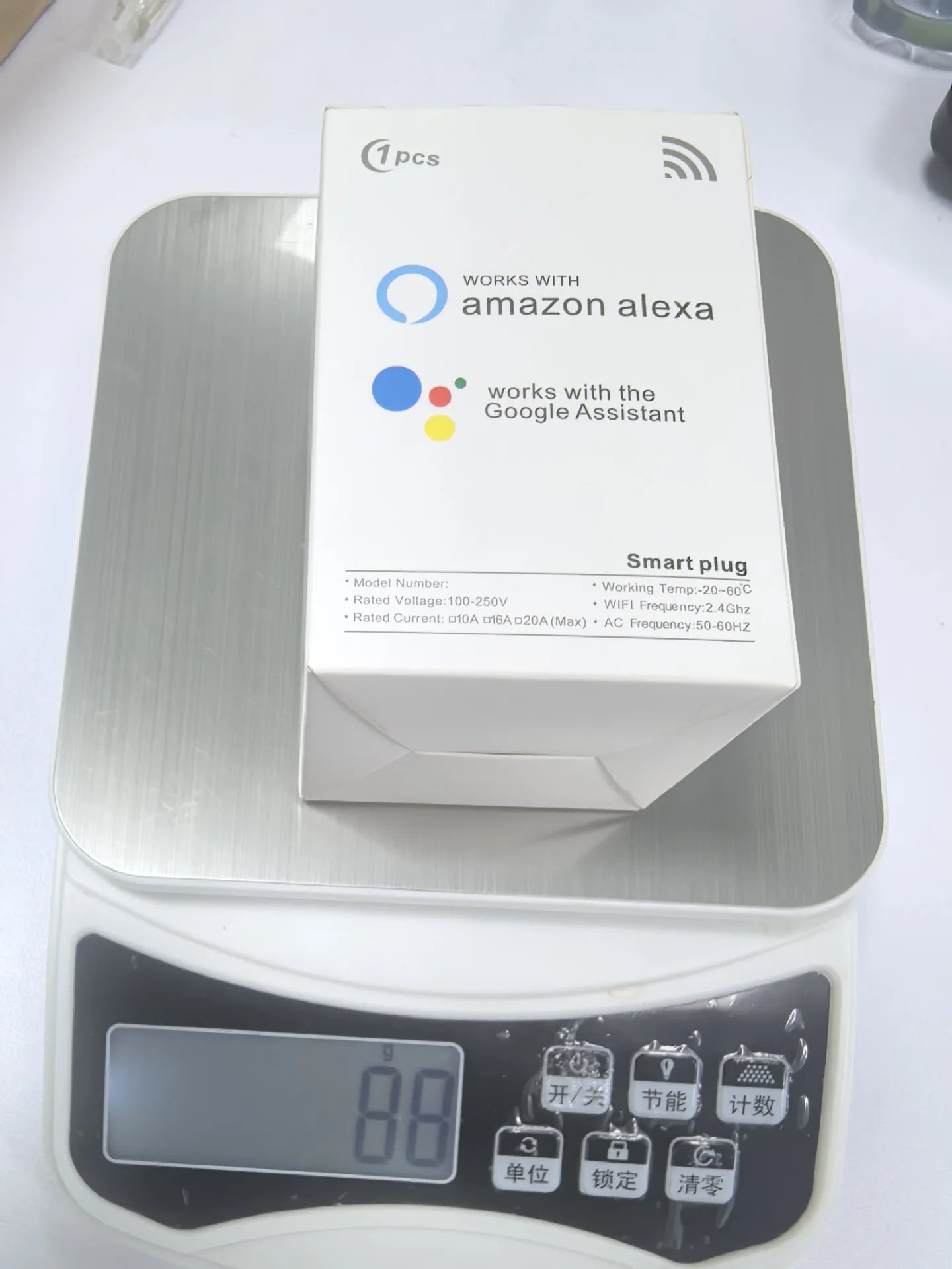 Tomada Inteligente Wifi com Controle Remoto via App e Comando de Voz (Tuya)