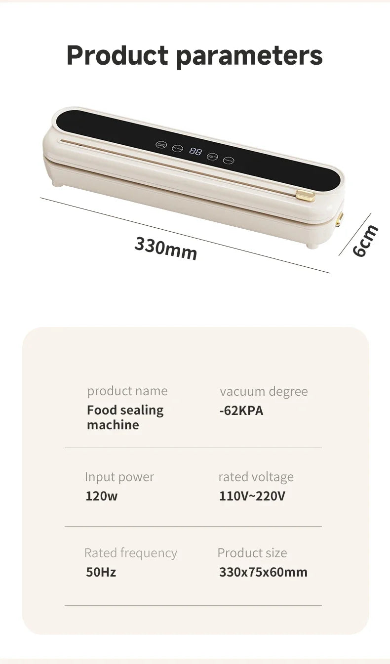 Máquina Seladora Automática 30cm: Múltiplos Modos (Seco/Úmido)