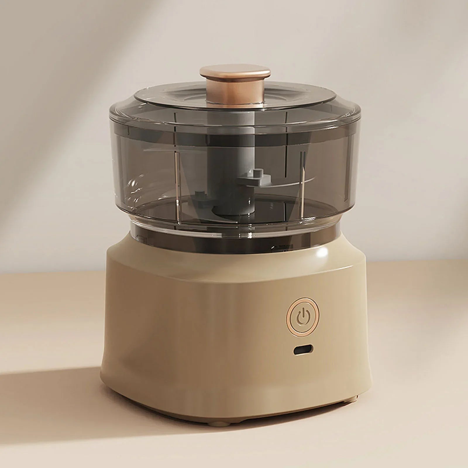 Mini Moedor Elétrico Recareegável 350ml: Para Alho e Carnes