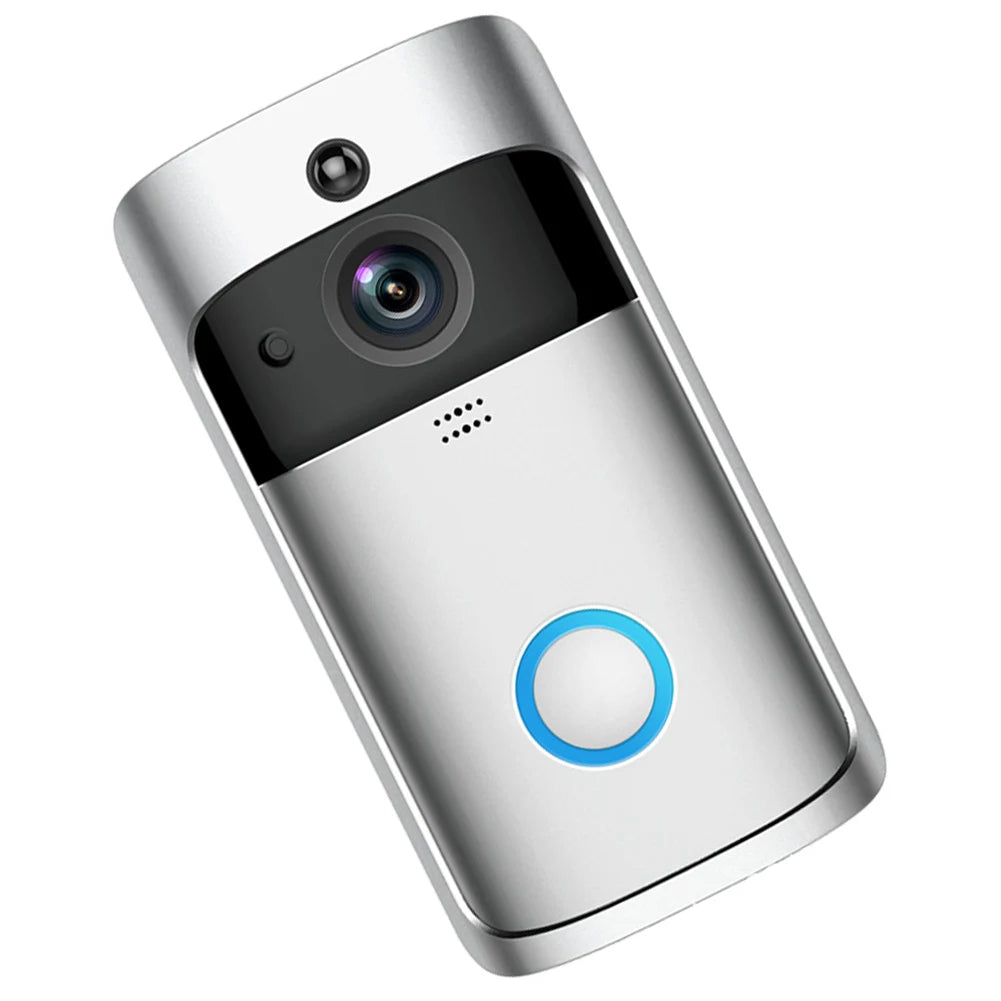 Campainha com Câmera Wifi Sem Fio V5 Pro 720P Visão Noturna (a Pilha)