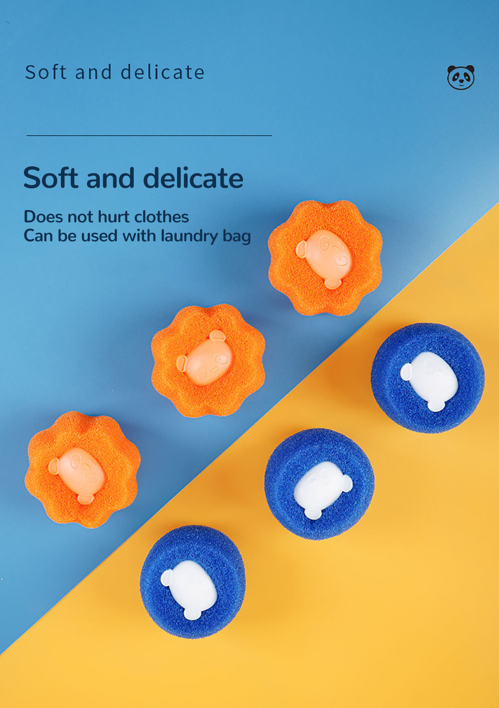 Kit 1/5/10/20/40 Bolas de Lavanderia Removedor de Pelos (Reutilizável)