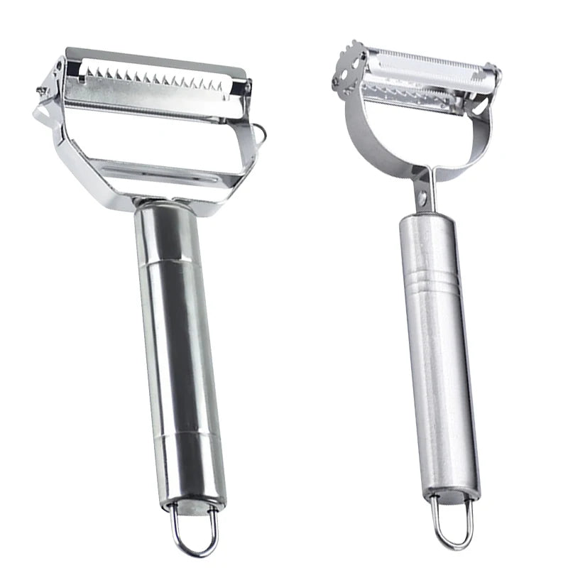 Descascador de Legumes Multifuncional: Aço Inox (Dupla Função)