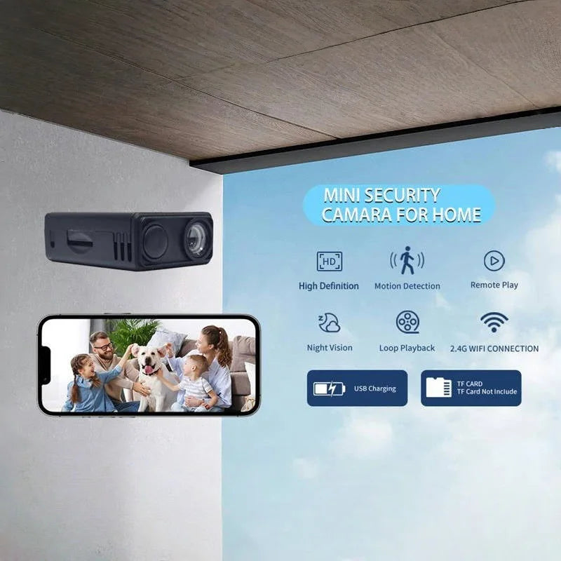 Mini Câmera de Segurança Wifi Ultra HD à Prova d'Água (IP66)