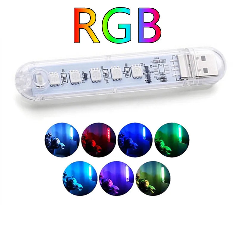 Lâmpada LED USB Compacta para Notebook e Power Bank