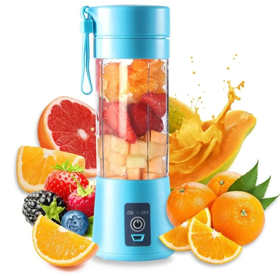 Copo Liquidificador Elétrico USB para Smoothies e Sucos (6 Lâminas)