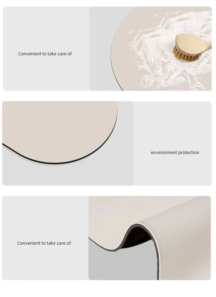 Tapete de Banho Antiderrapante Super Absorvente Secagem Rápida