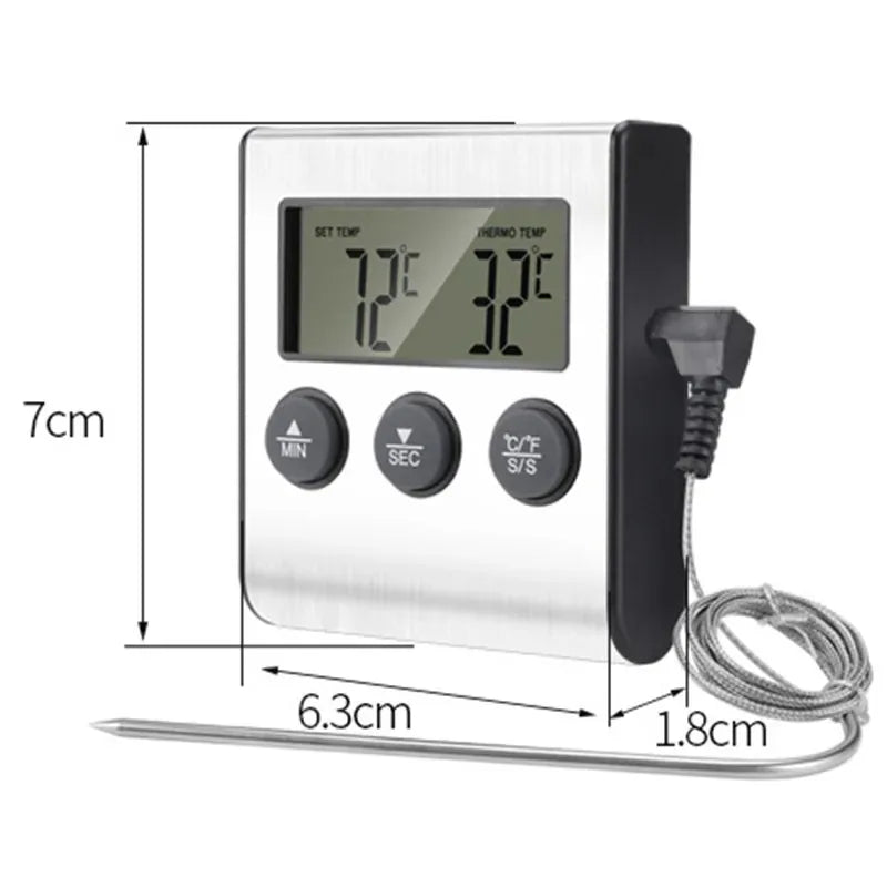 Termômetro Culinário Digital Sem Fio para Churrasco e Forno