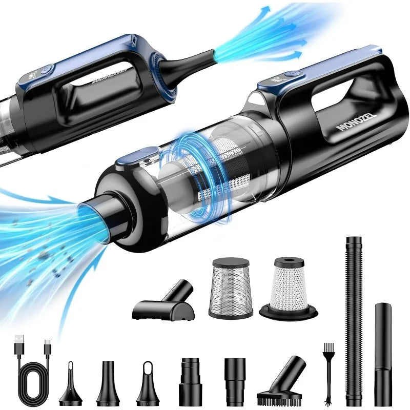 Mini Aspirador e Soprador Sem Fio 18000PA (Motor Brushless)