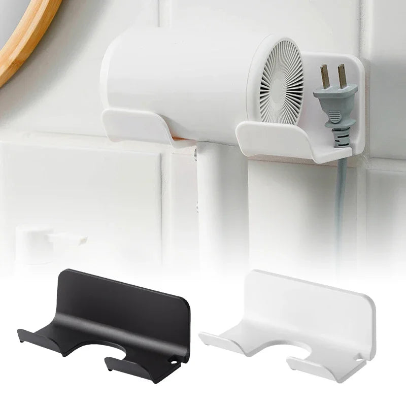 Suporte de Canto para Secador e Chapinha Adesivo (Prateleira de Parede)