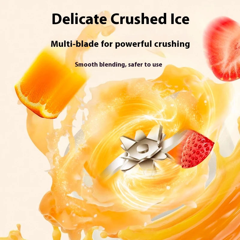 Liquidificador Portátil USB Recarregável 500ml: 3 Níveis de Potência