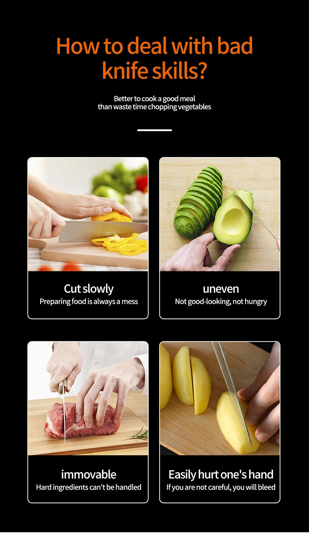 Fatiador Multifuncional: Cortador, Ralador e Picador (Aço Inox)