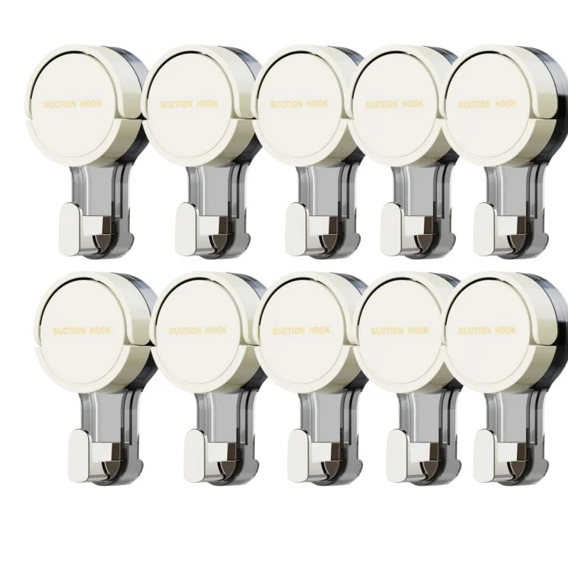 1-10 Unidades Gancho de Ventosa Reutilizável de Alta Pressão (Sem furos)